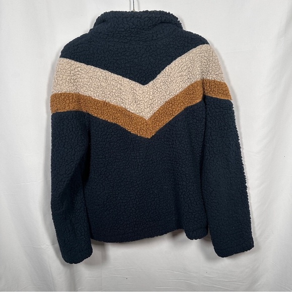 Thread & Supply Wubby Sherpa Pullover Chevron Colorblock M - Picture 10 of 14